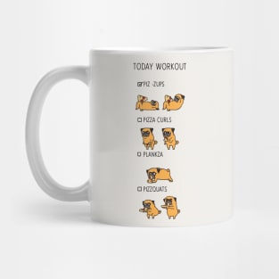 Today Workout with the pug Mug